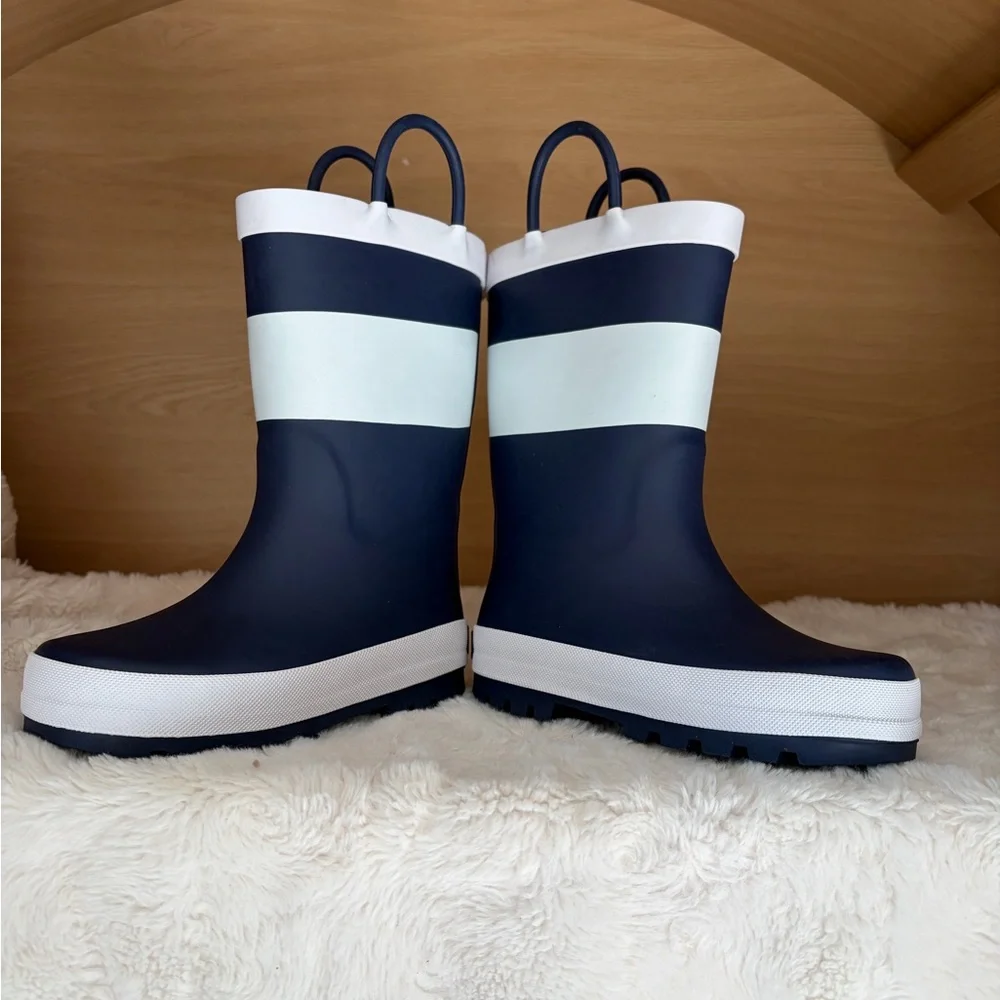 ✨$16✨NWT•Carter's Toddler Rain Boot | Navy/White | Size 12